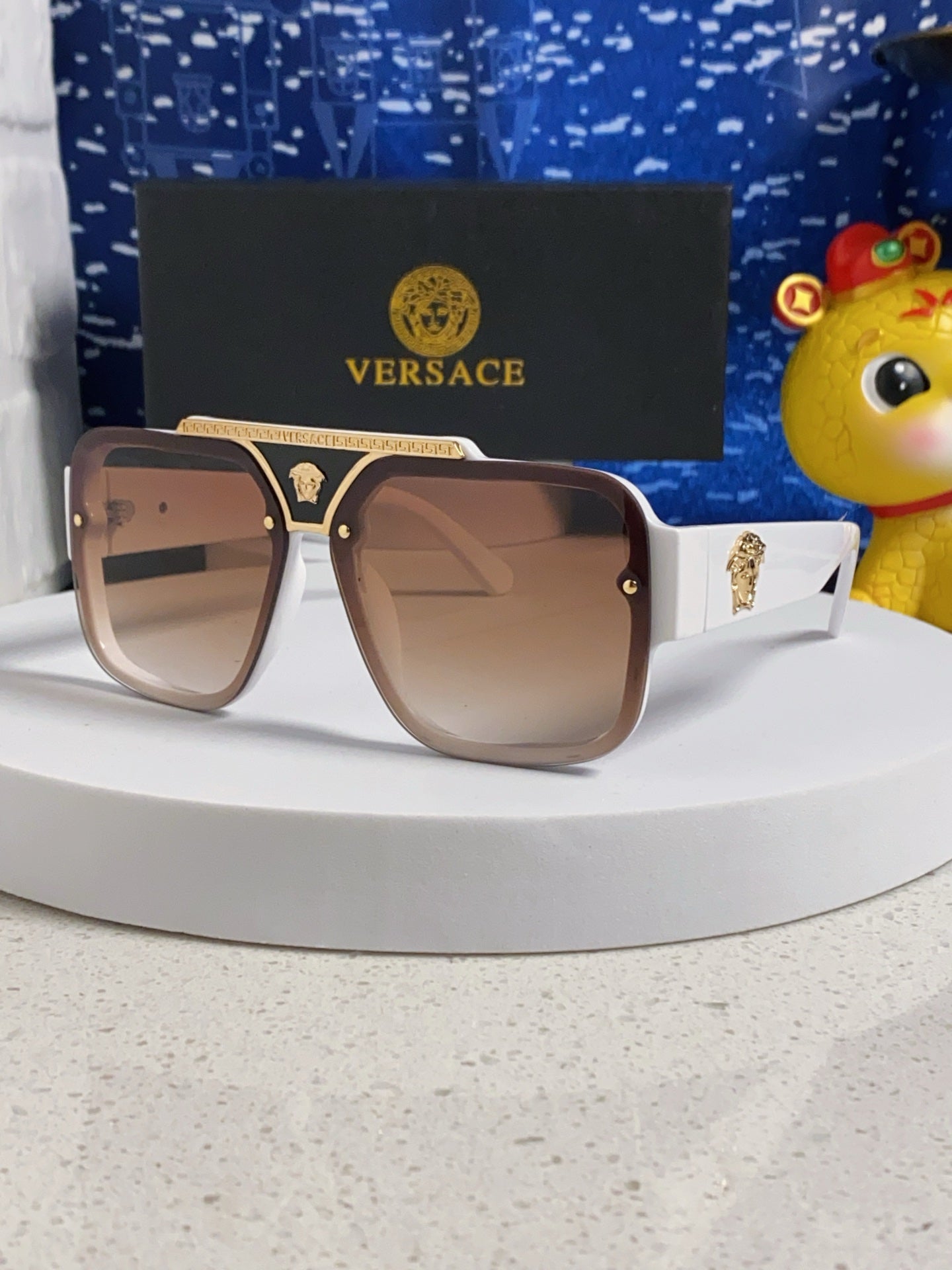 Versace Oversized Brown Lens Sunglasses for Men & Women