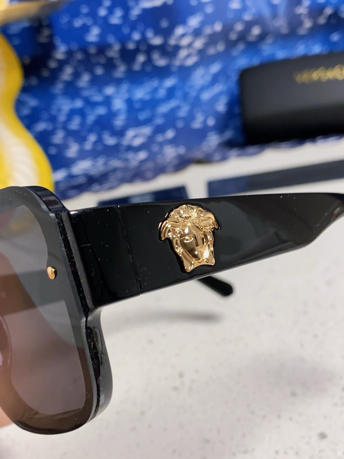 Versace Oversized Silver Lens Sunglasses for Men & Women - 487874 - detail image 7