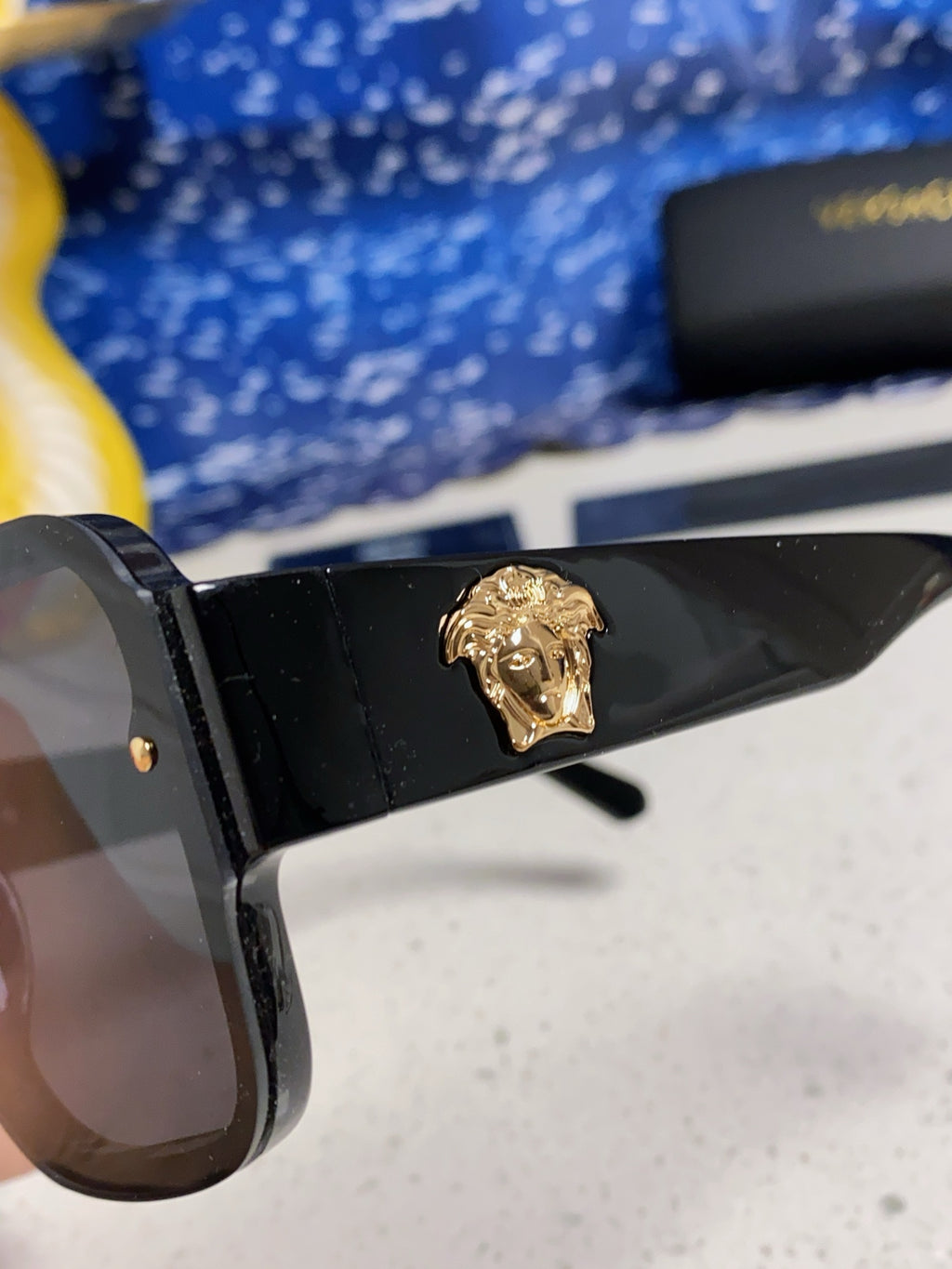 Versace Oversized Silver Lens Sunglasses for Men & Women - 358803 - detail image 7