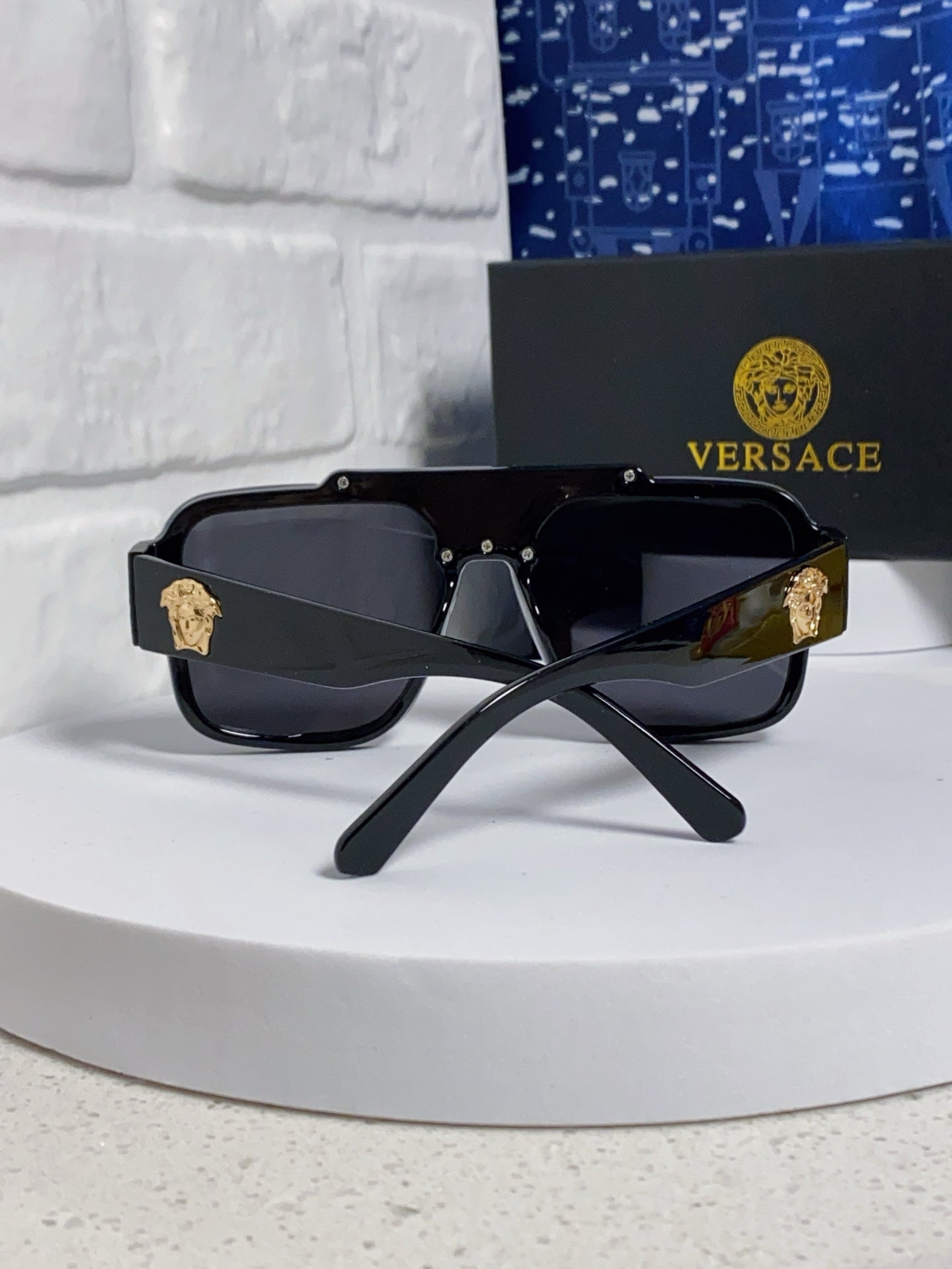 Versace Oversized Silver Lens Sunglasses for Men & Women - 487874 - detail image 3
