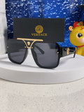 Versace Oversized Silver Lens Sunglasses for Men & Women - 487874