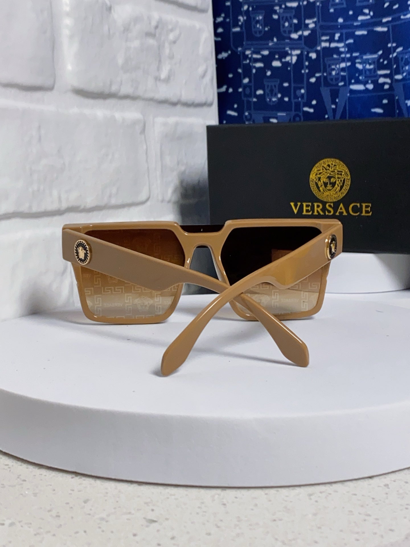 Versace Oversized Silver Lens Sunglasses for Men & Women - 487875 - detail image 3