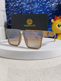 Versace Oversized Silver Lens Sunglasses for Men & Women - 358804