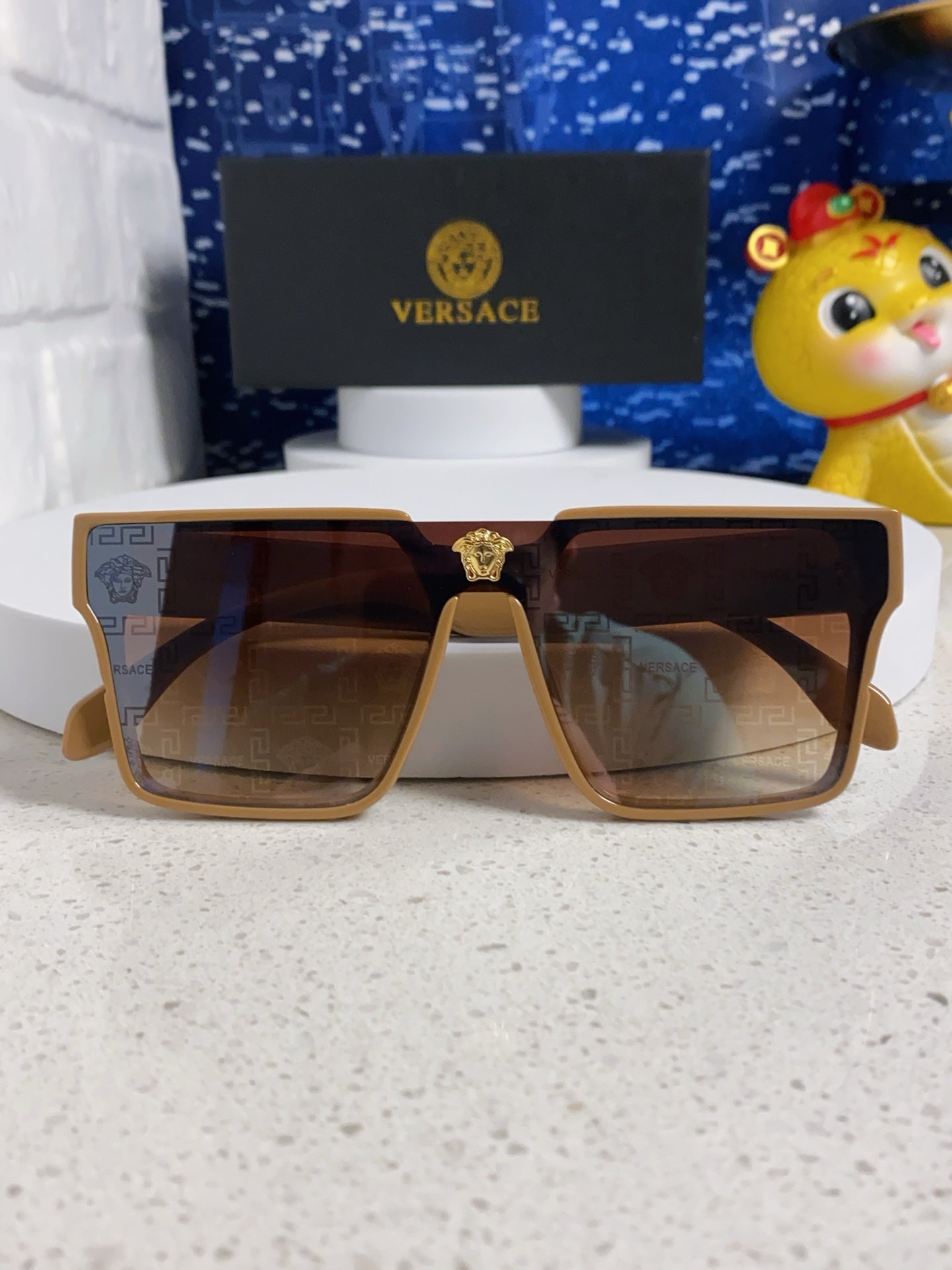 Versace Oversized Silver Lens Sunglasses for Men & Women - 487875 - detail image 9