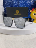Versace Oversized Silver Lens Sunglasses for Men & Women - 487877