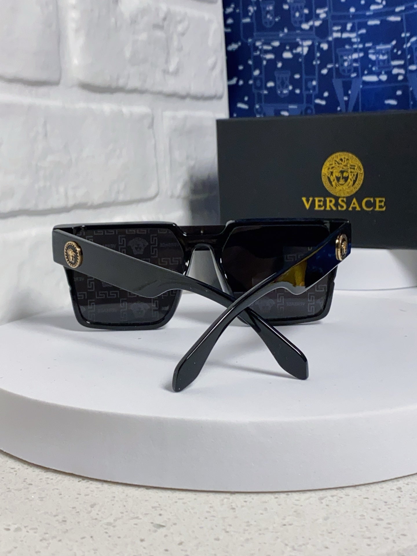 Versace Oversized Silver Lens Sunglasses for Men & Women - 358806 - detail image 3