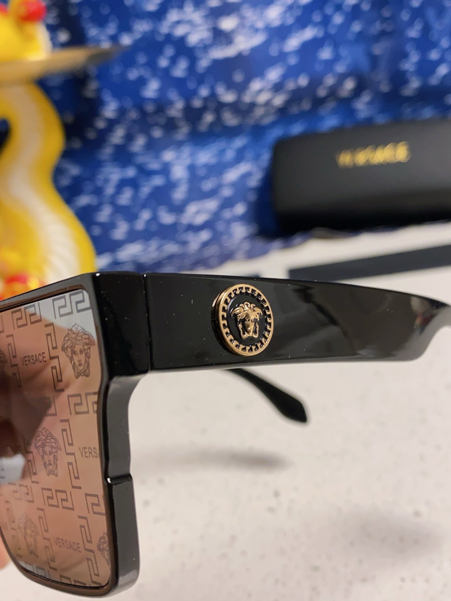 Versace Oversized Silver Lens Sunglasses for Men & Women - 487877 - detail image 7
