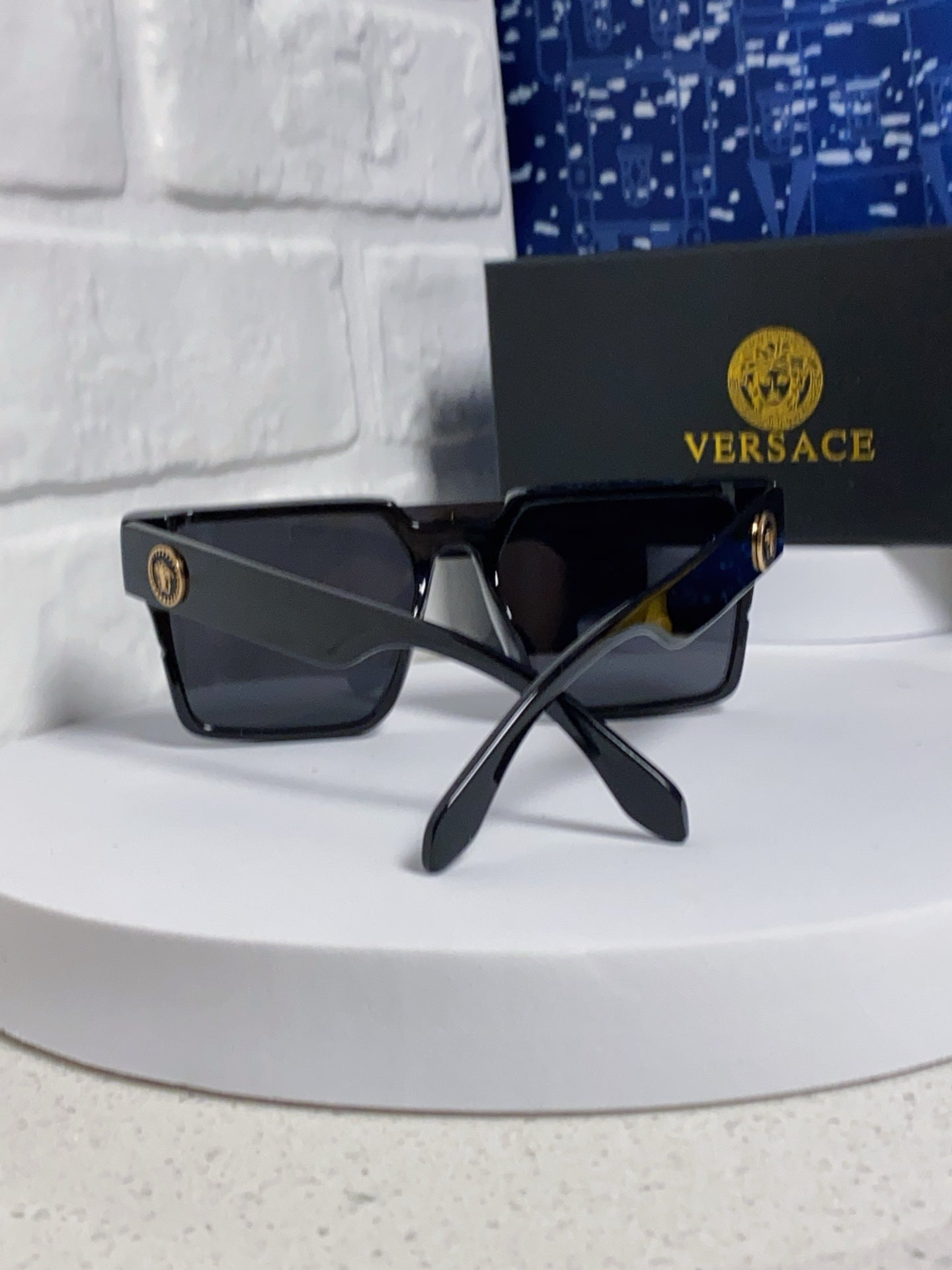 Versace Oversized Silver Lens Sunglasses for Men & Women - 358807 - detail image 3