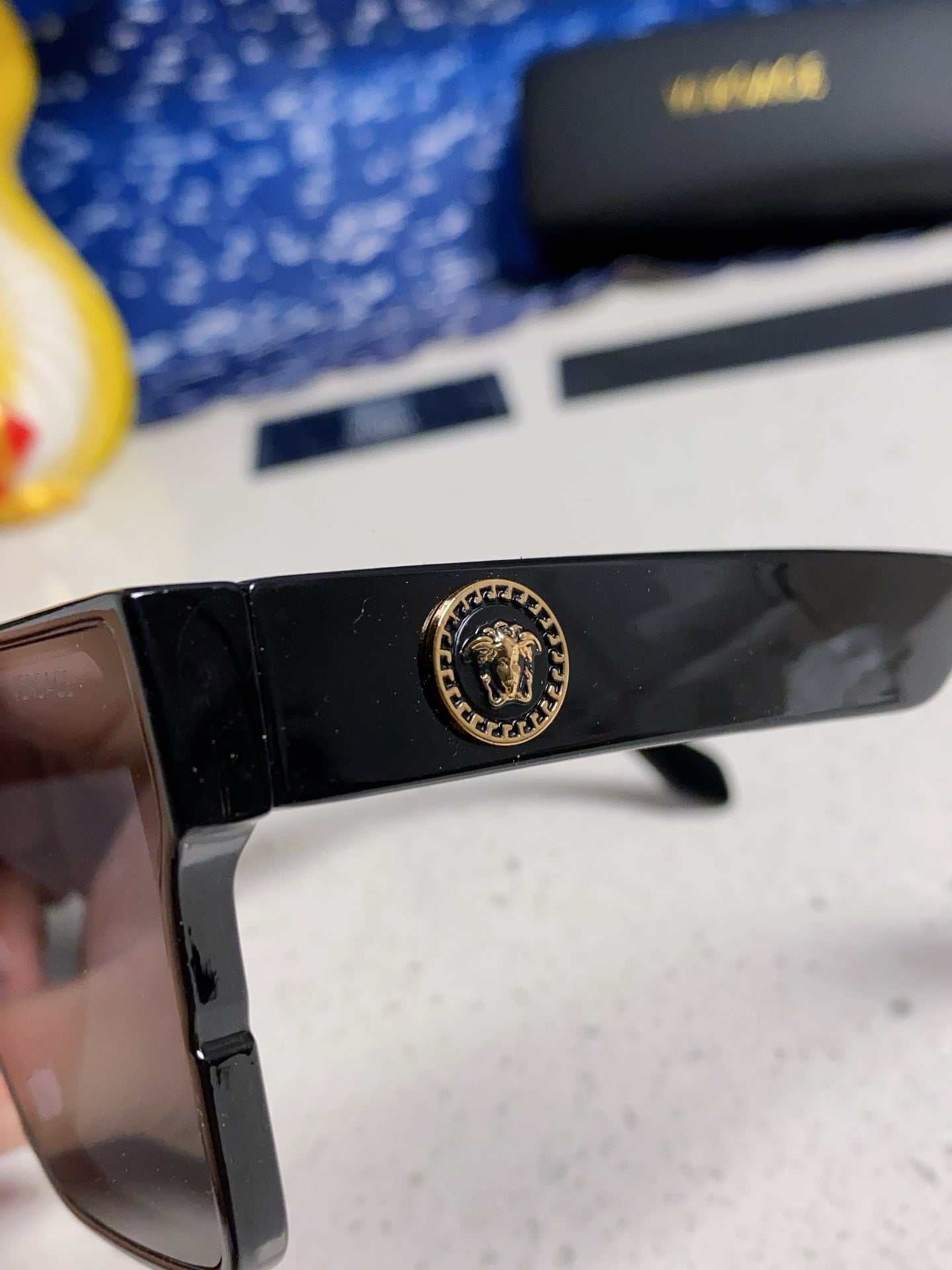 Versace Oversized Silver Lens Sunglasses for Men & Women - detail image 7