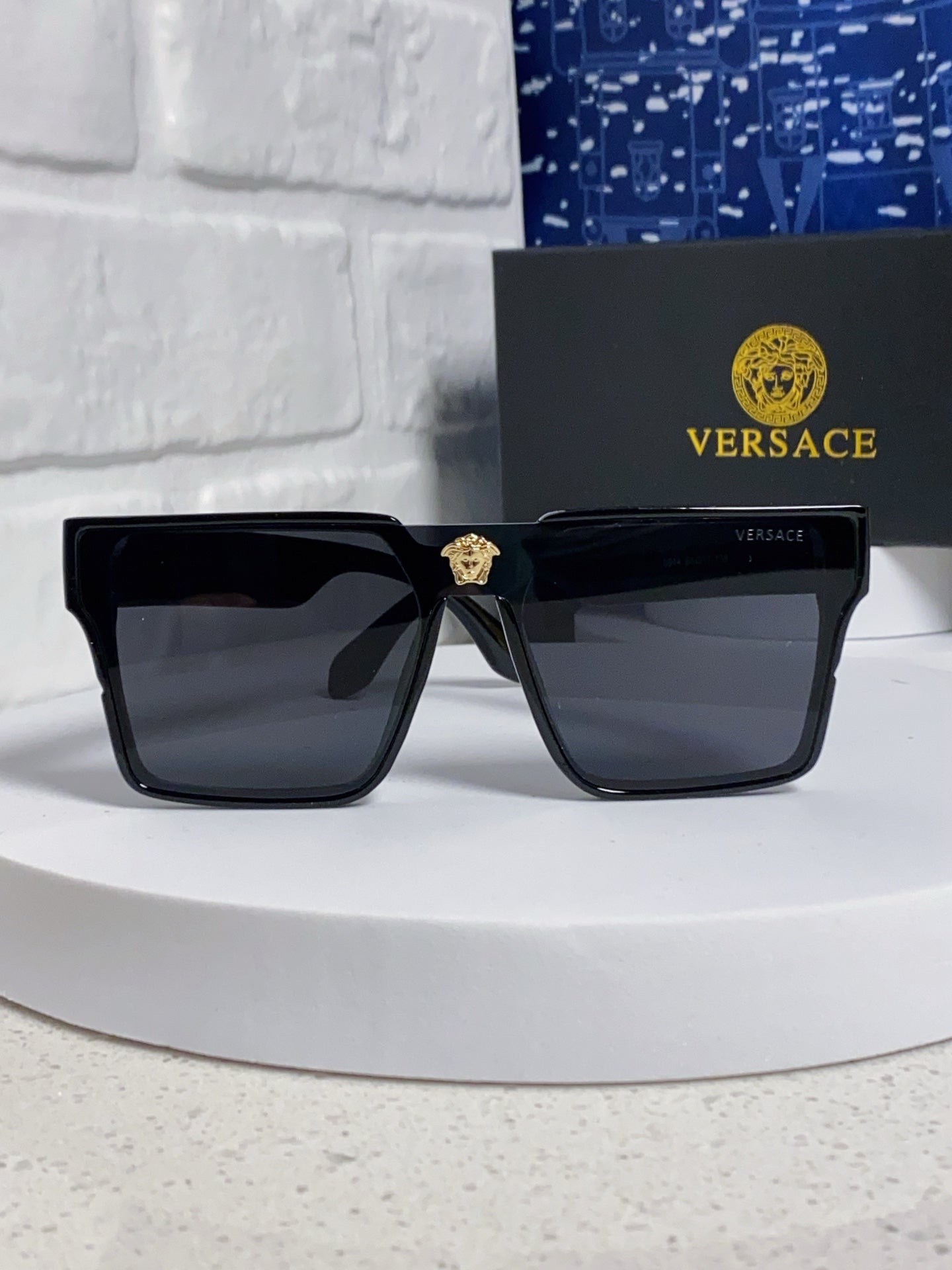 Versace Oversized Silver Lens Sunglasses for Men & Women - 358807 - detail image 2