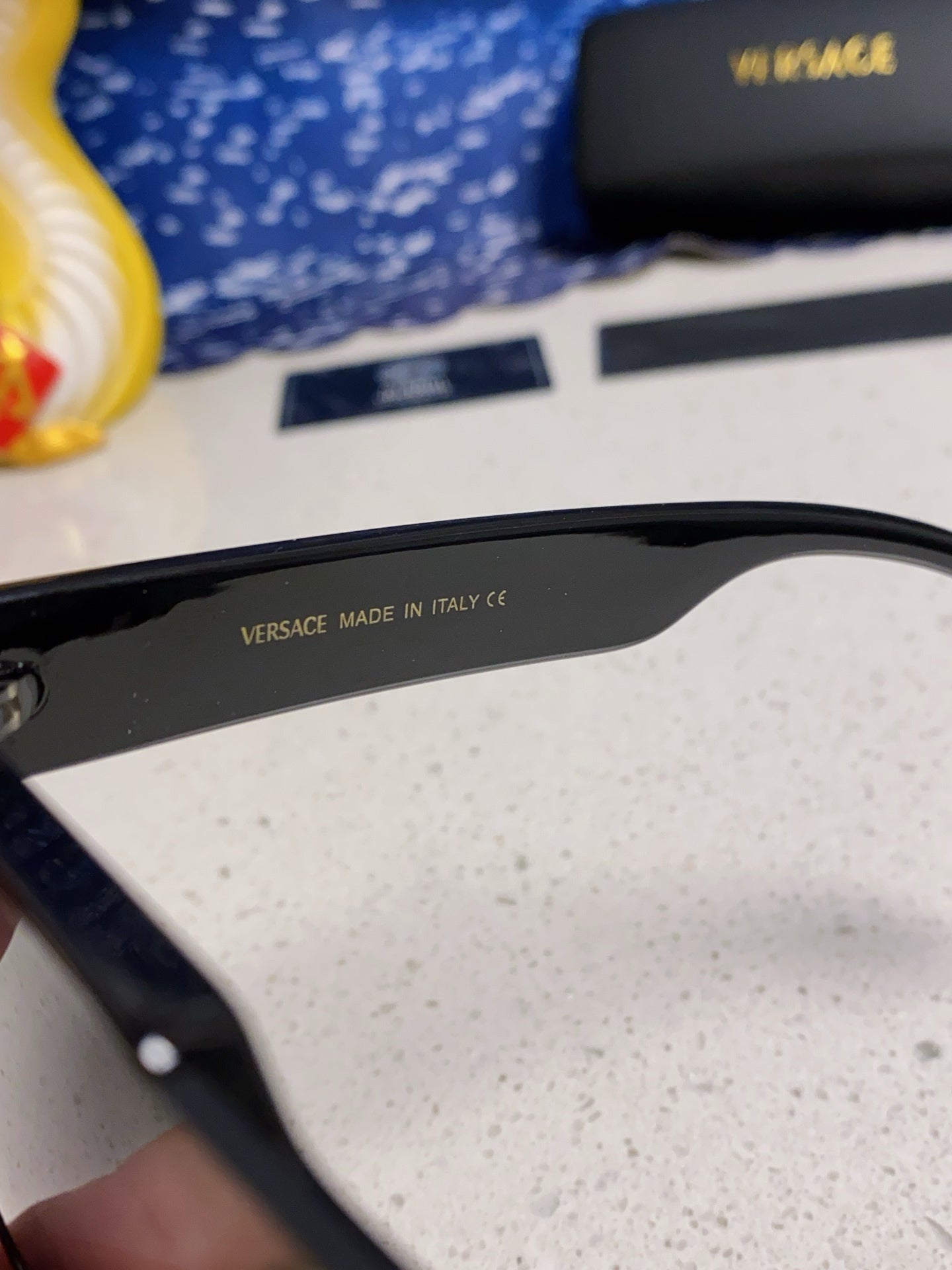 Versace Oversized Silver Lens Sunglasses for Men & Women - detail image 8