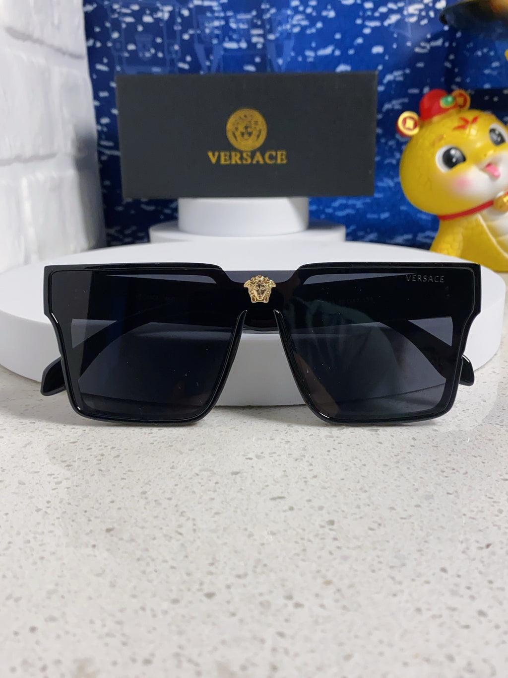Versace Oversized Silver Lens Sunglasses for Men & Women - 358807 - detail image 9