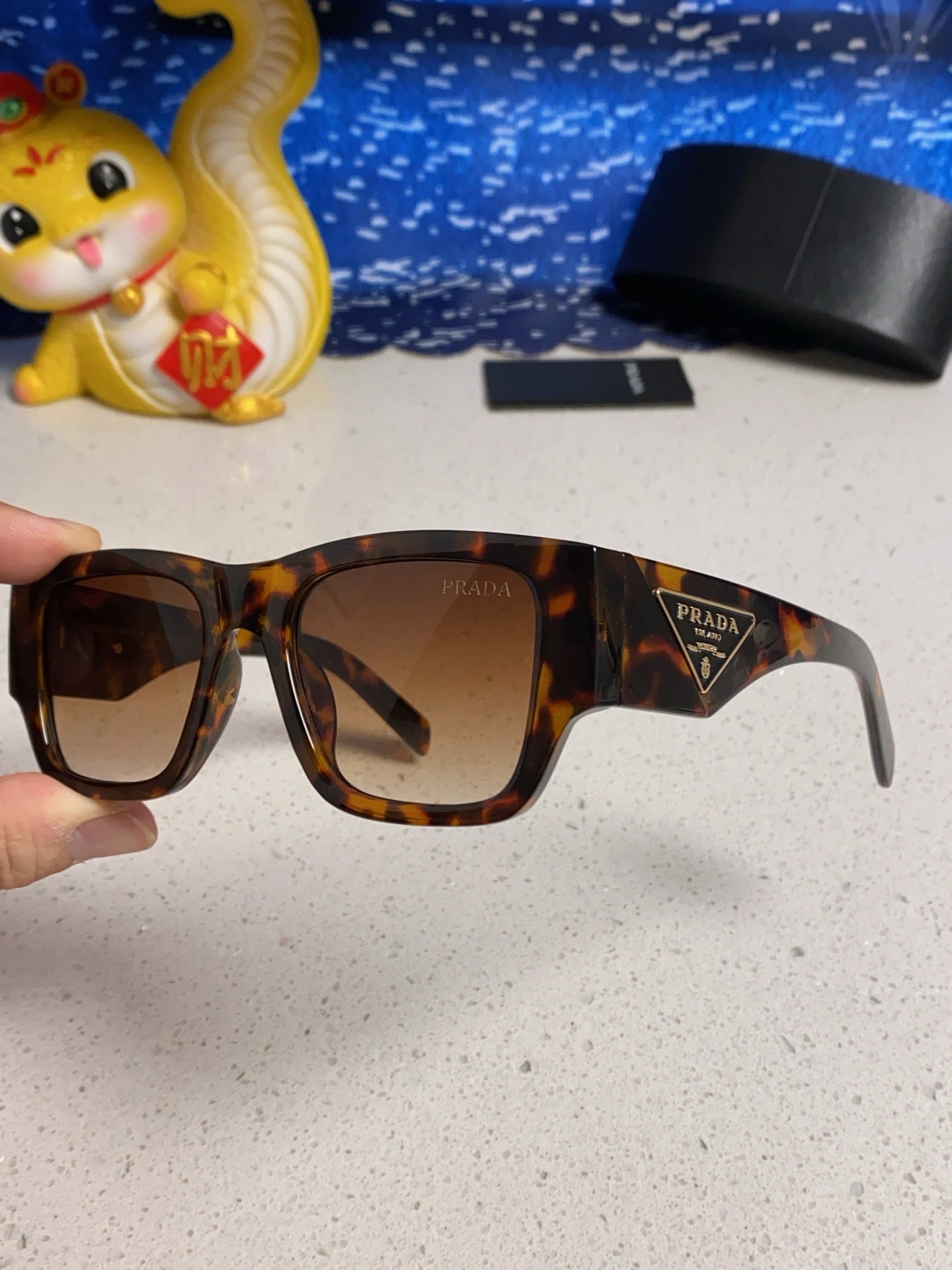 Prada Fashion Brown Lens Sunglasses for Men & Women - 358428 - detail image 7