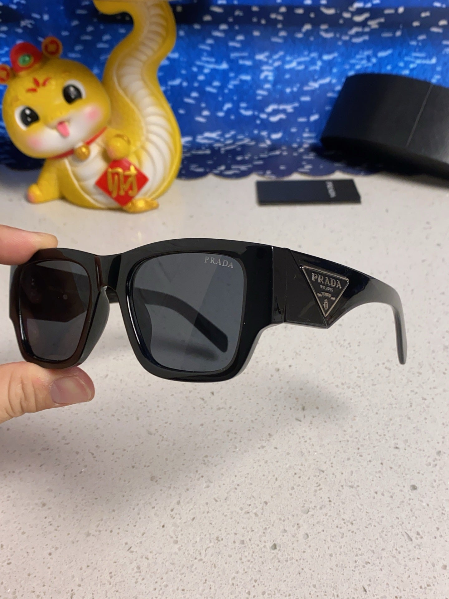 Prada Fashion Black Lens Sunglasses for Men & Women - 358430 - detail image 7