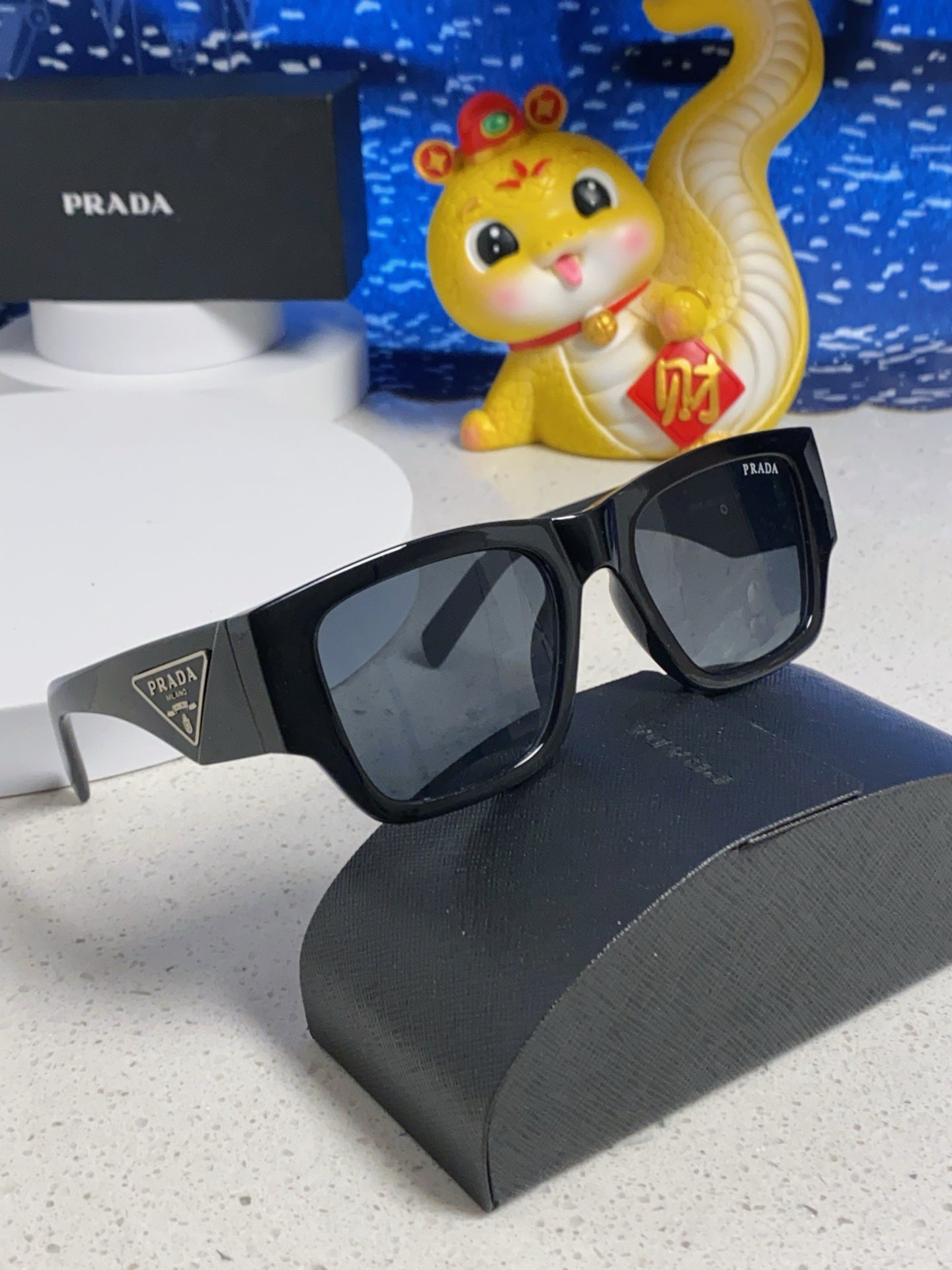 Prada Fashion Black Lens Sunglasses for Men & Women - 358430 - detail image 11