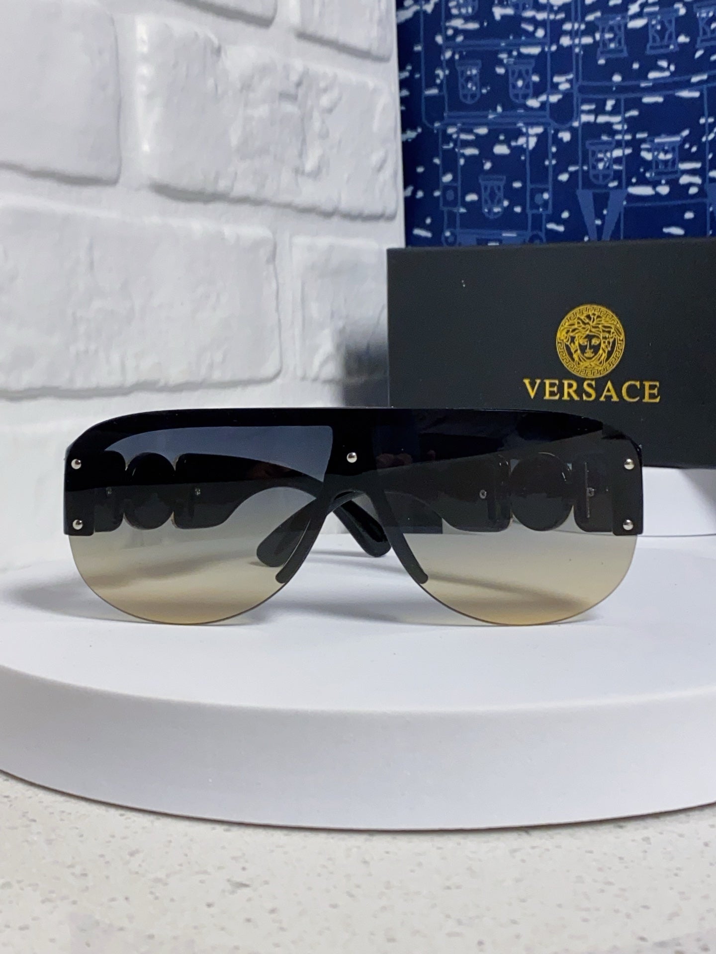 Versace Aviator Silver Lens Sunglasses for Men & Women - 372523 - detail image 2