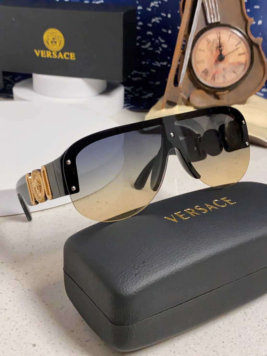 Versace Aviator Silver Lens Sunglasses for Men & Women - 372523 - detail image 9