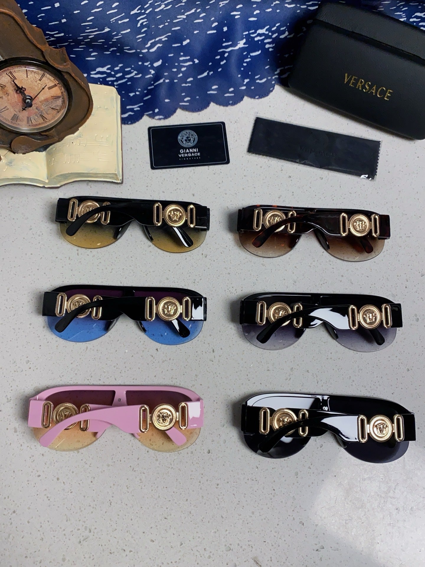 Versace Aviator Silver Lens Sunglasses for Men & Women - 372527 - detail image 10