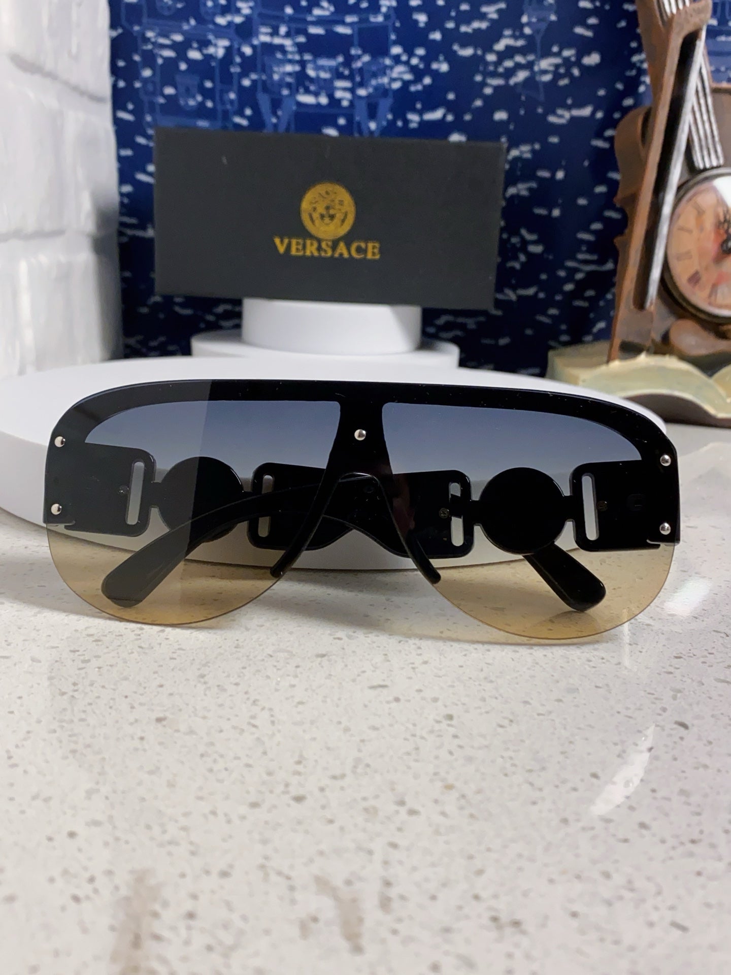 Versace Aviator Silver Lens Sunglasses for Men & Women - 372523 - detail image 8