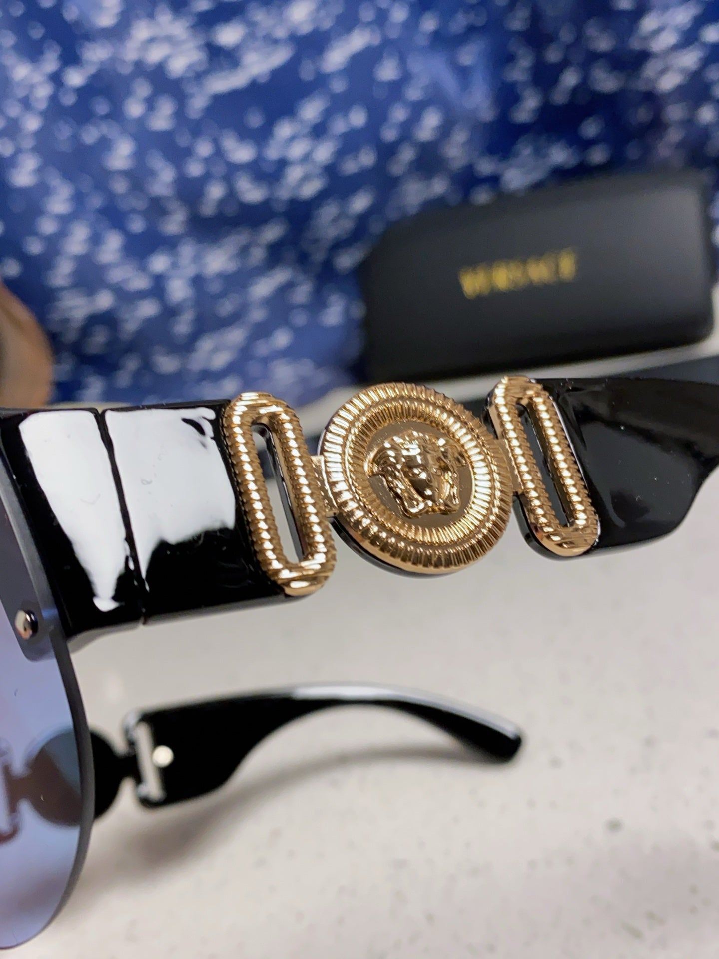 Versace Aviator Blue Lens Sunglasses for Men & Women - 372524 - detail image 7