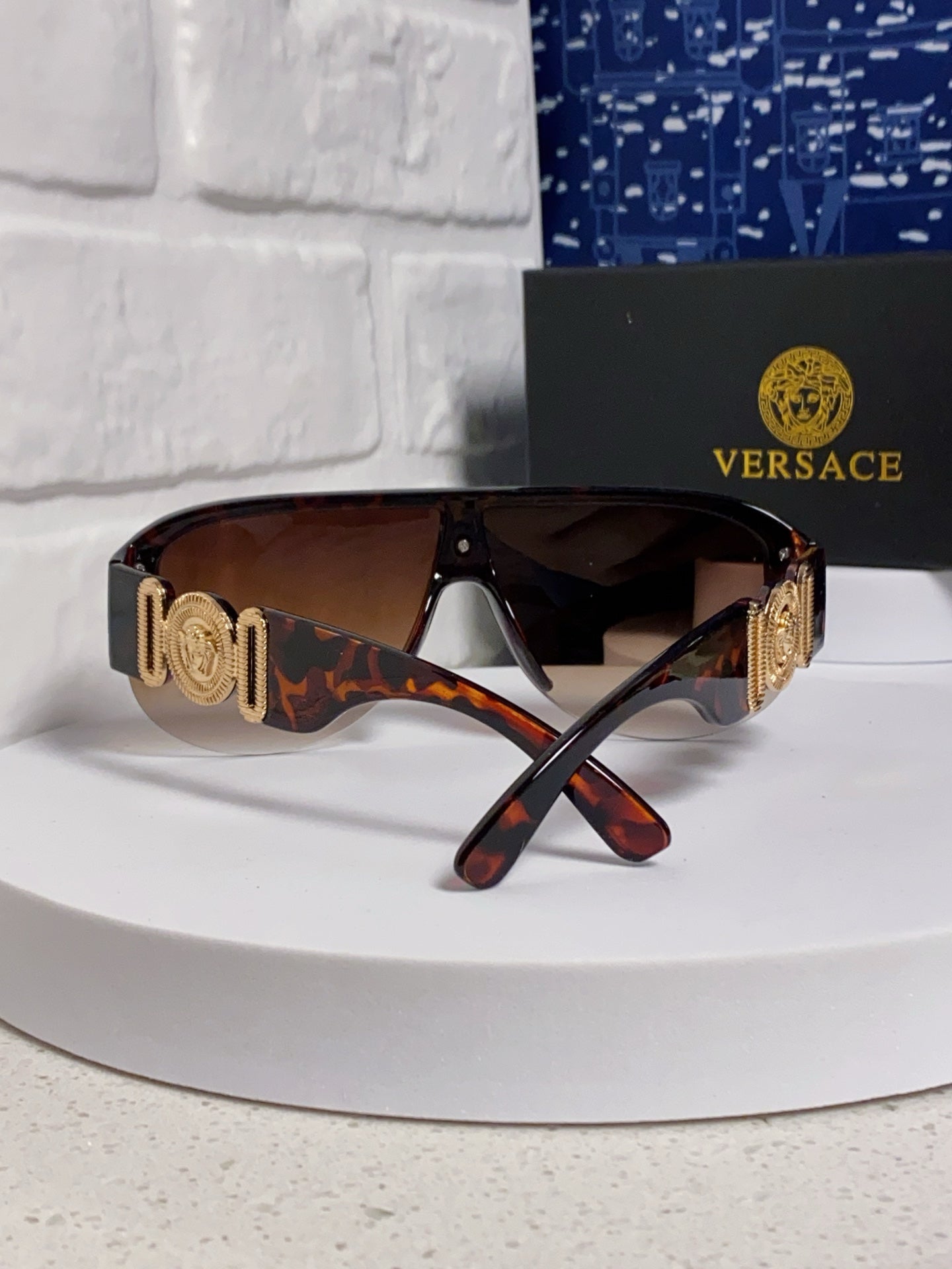 Versace Aviator Brown Lens Sunglasses for Men & Women - detail image 3