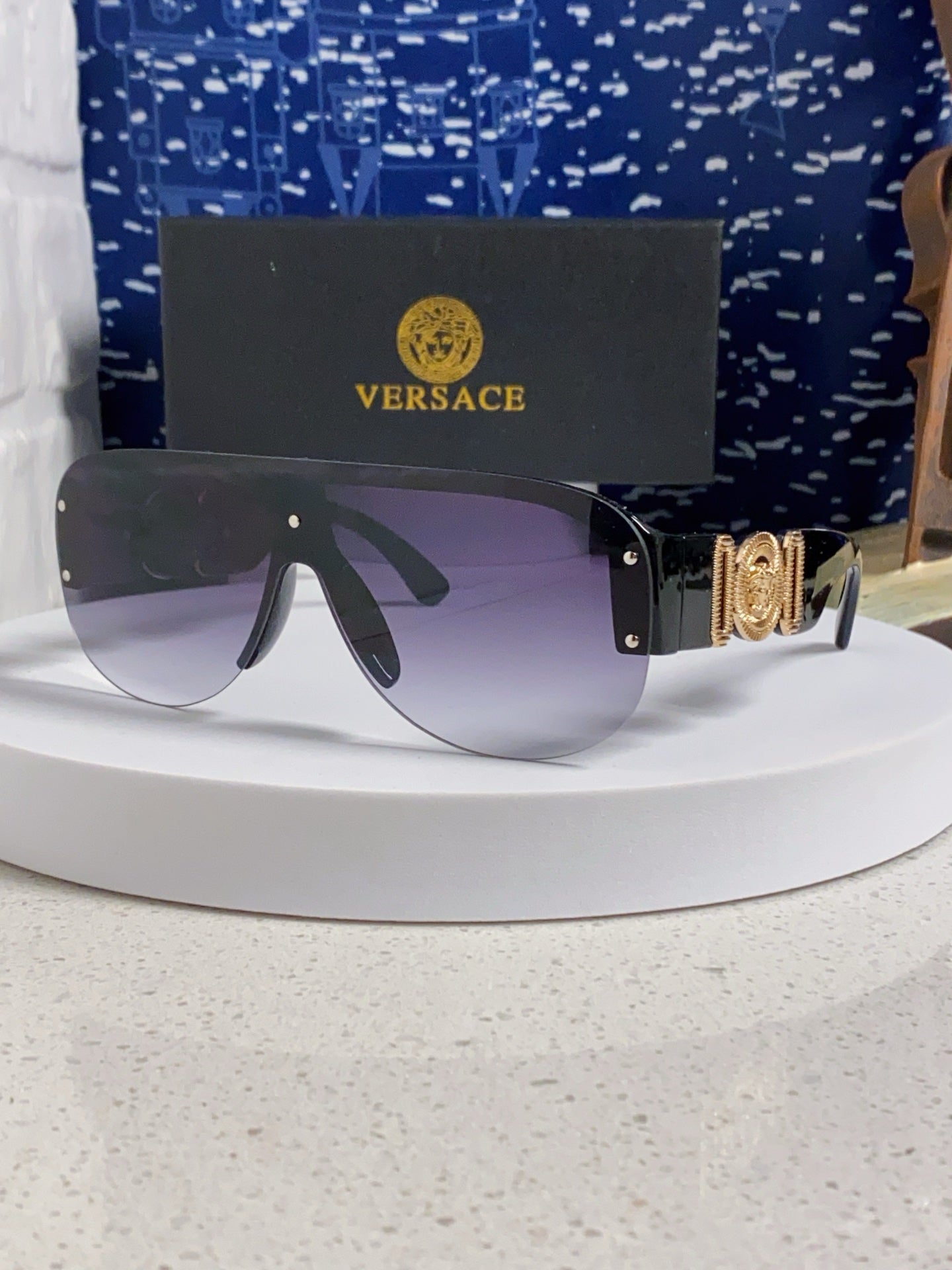 Versace Aviator Silver Lens Sunglasses for Men & Women - 372527