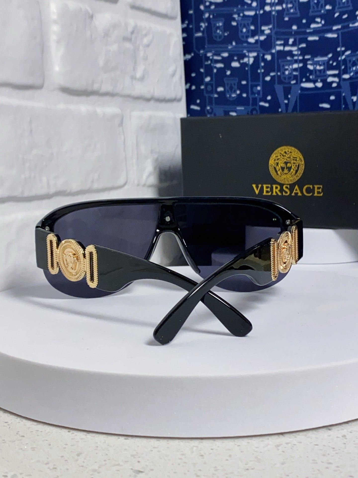 Versace Aviator Black Lens Sunglasses for Men & Women - 372528 - detail image 4