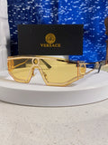Versace Metal Oversized Gold Lens Sunglasses for Men & Women