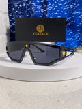 Versace Metal Oversized Silver Lens Sunglasses for Men & Women