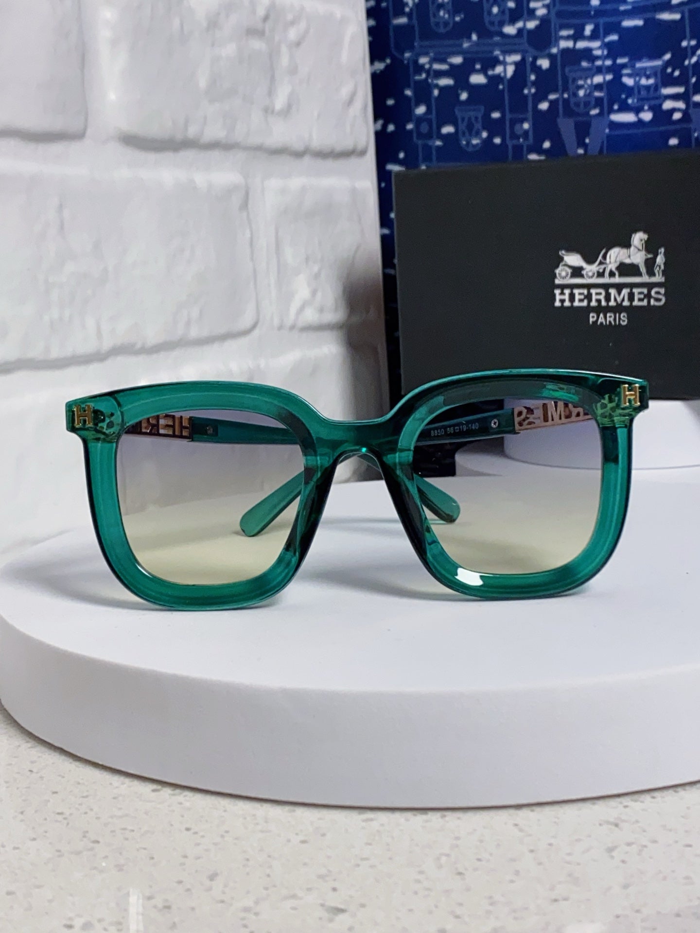 Hermès Metal Square Silver Lens Sunglasses for Men & Women - 433012 - detail image 2