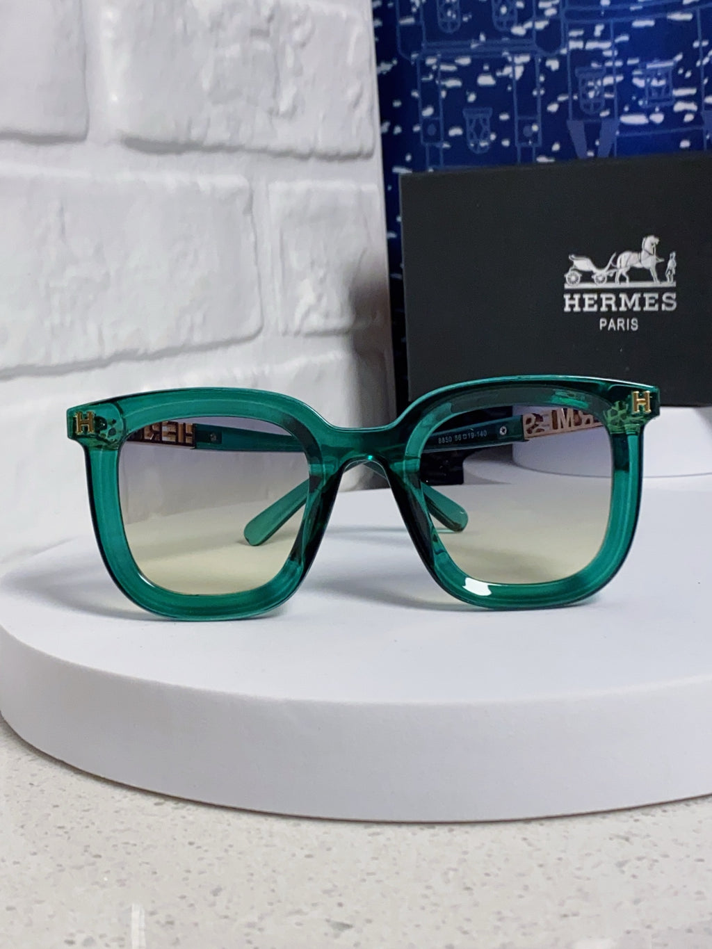 Hermès Metal Square Silver Lens Sunglasses for Men & Women - 399448 - detail image 2