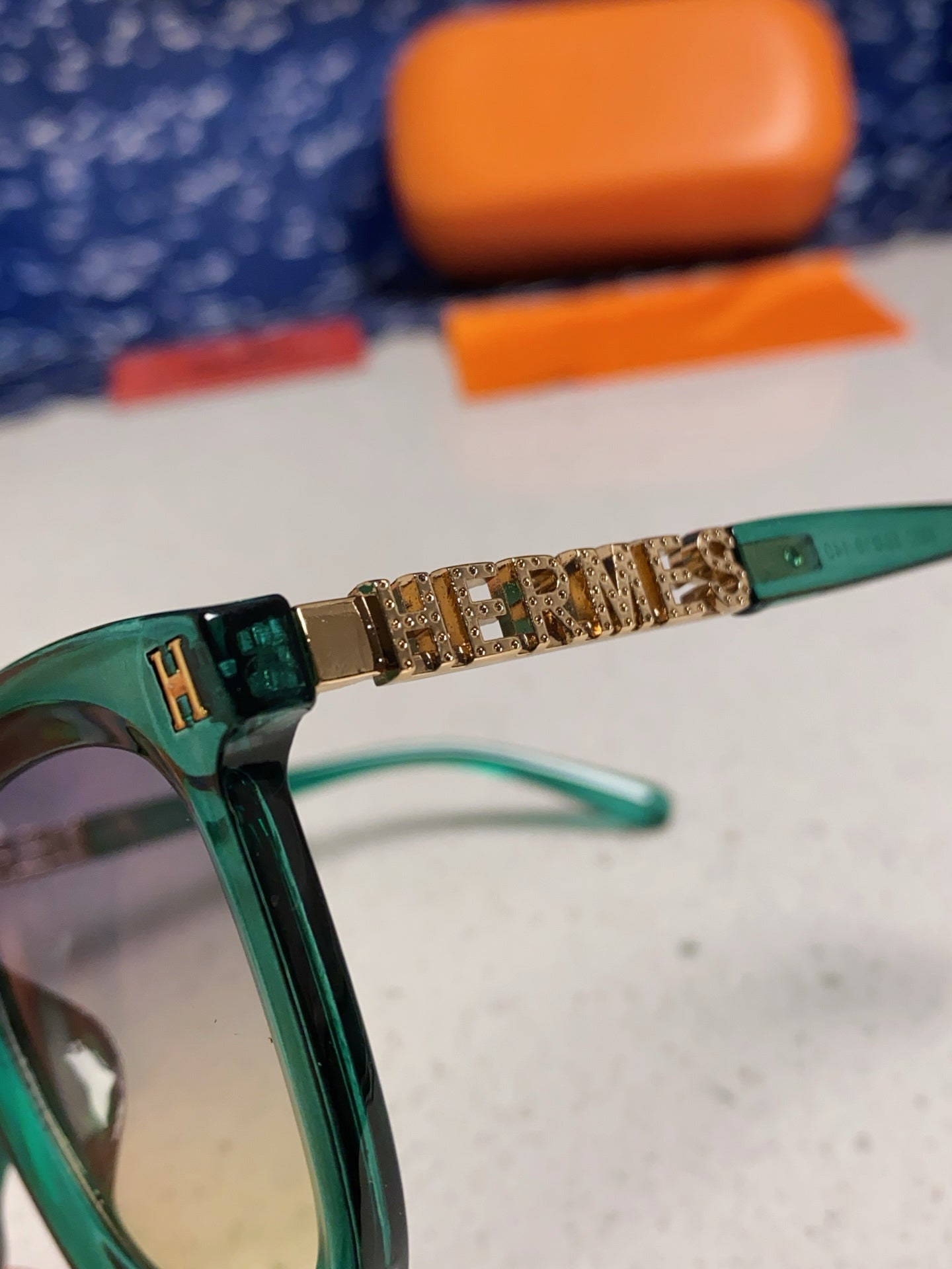 Hermès Metal Square Silver Lens Sunglasses for Men & Women - 399448 - detail image 7