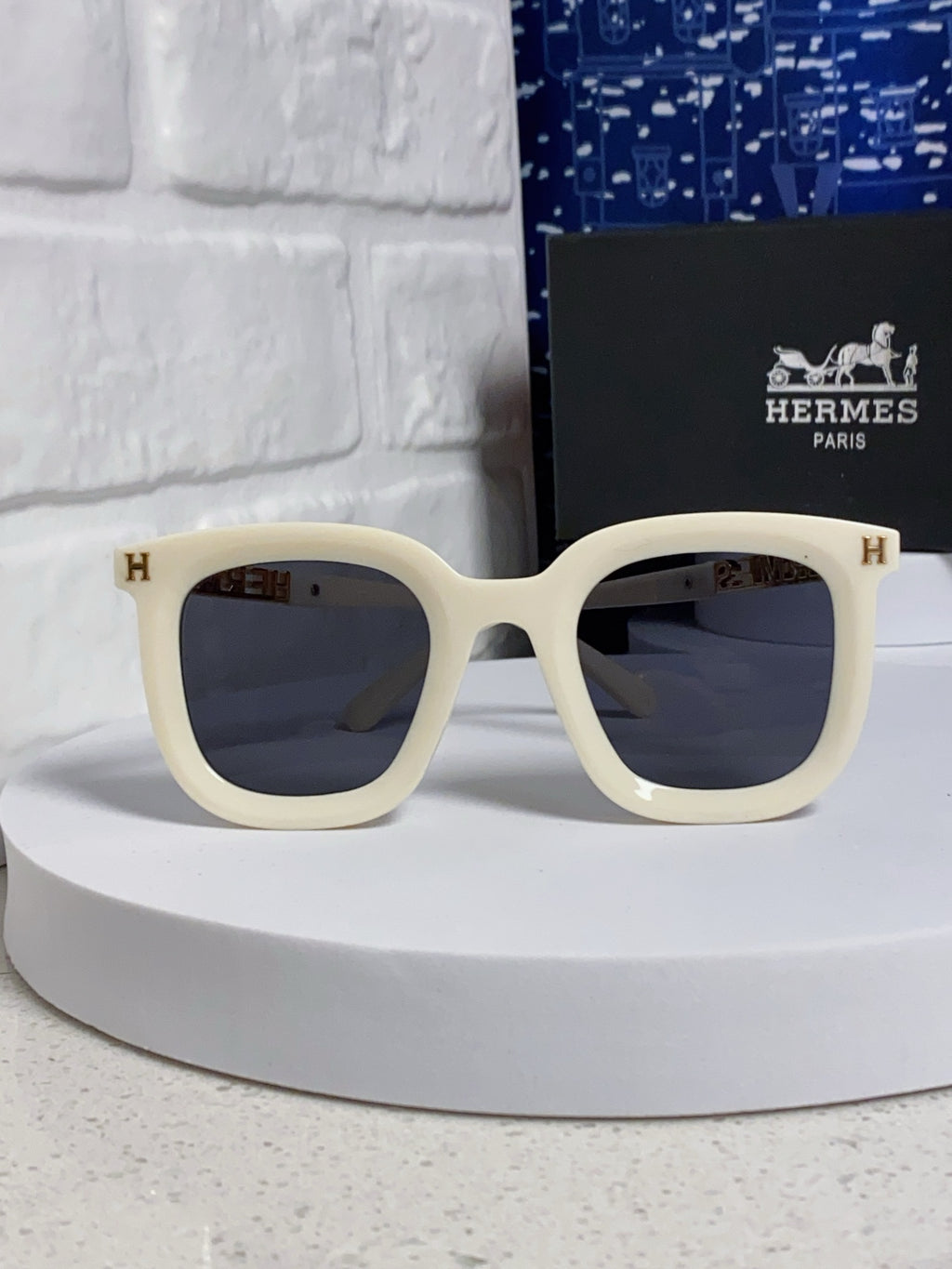 Hermès Metal Square Silver Lens Sunglasses for Men & Women - 399451 - detail image 2