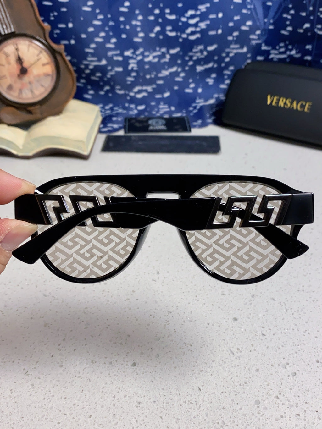 Versace Fashion Silver Lens Sunglasses for Men & Women - 432828 - detail image 5