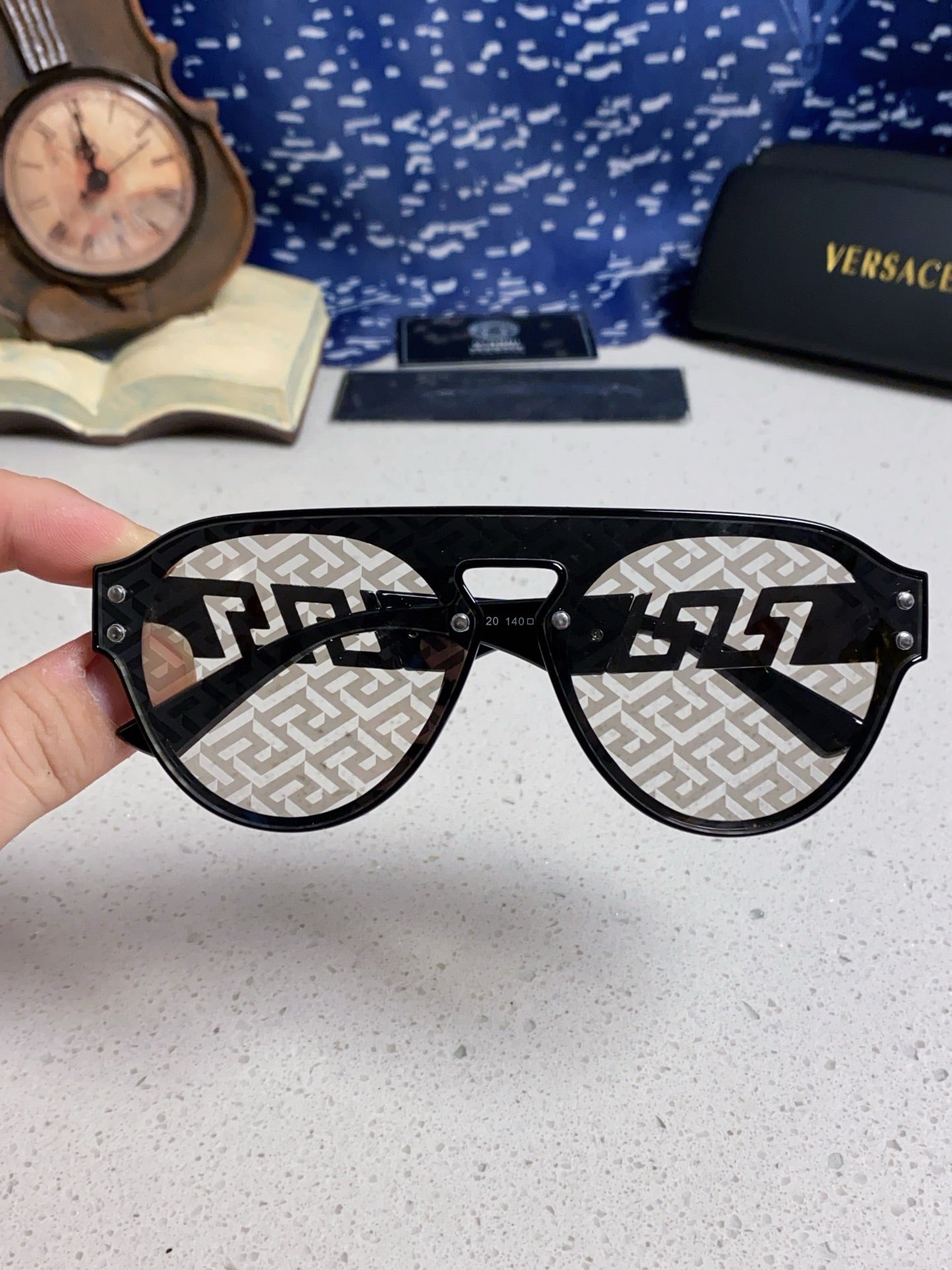 Versace Fashion Silver Lens Sunglasses for Men & Women - 432828 - detail image 4