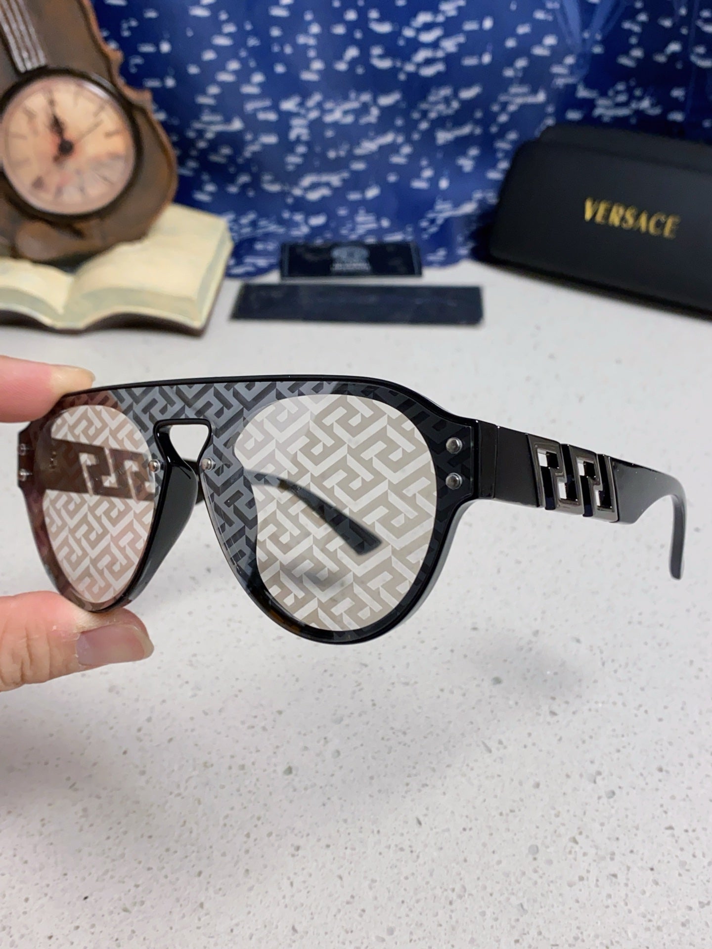 Versace Fashion Silver Lens Sunglasses for Men & Women - 867233 - detail image 6