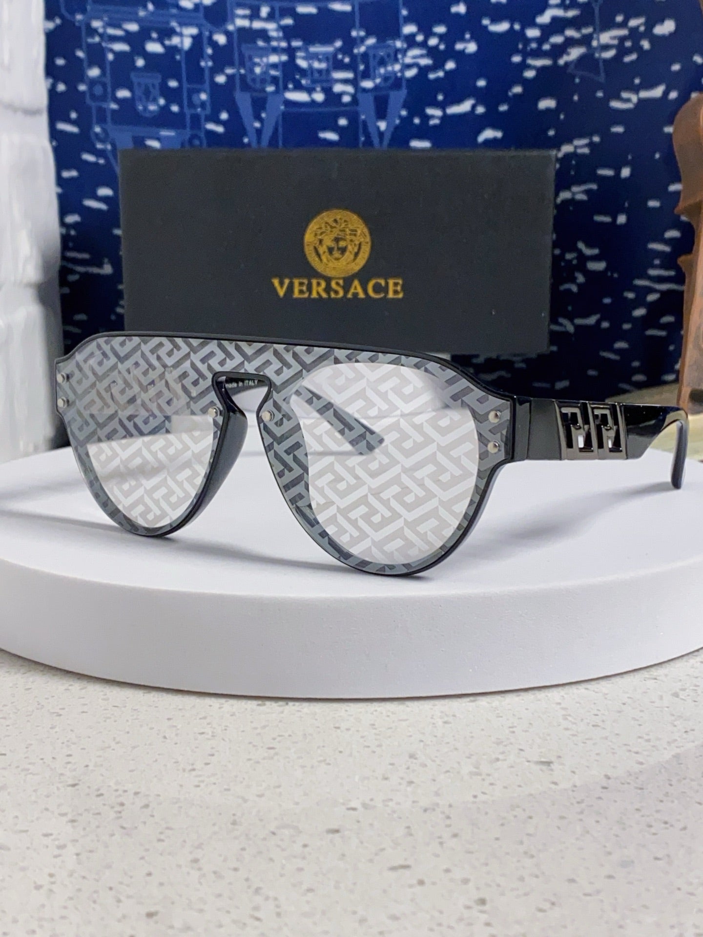 Versace Fashion Silver Lens Sunglasses for Men & Women - 432828