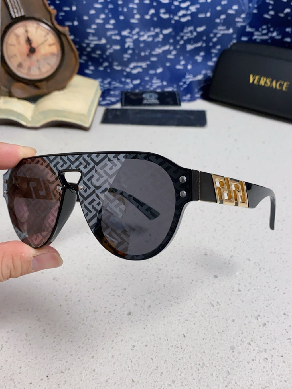 Versace Fashion Silver Lens Sunglasses for Men & Women - 432830 - detail image 6