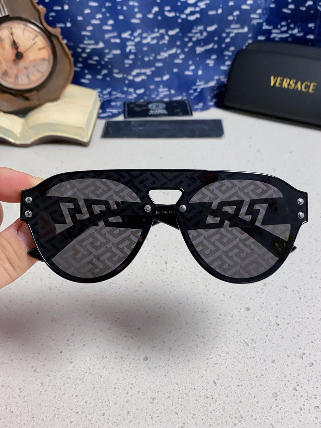 Versace Fashion Silver Lens Sunglasses for Men & Women - 432830 - detail image 4