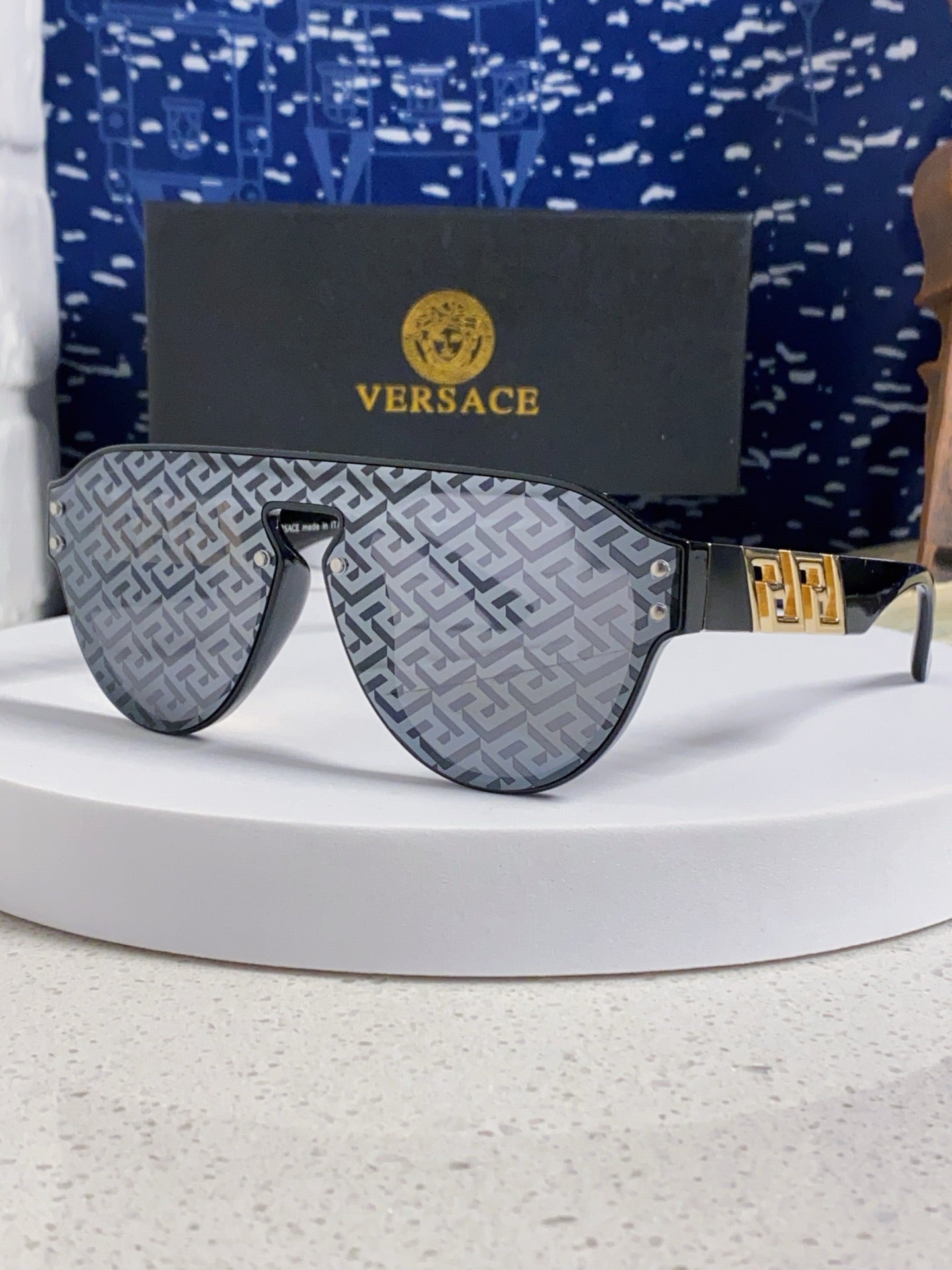 Versace Fashion Silver Lens Sunglasses for Men & Women - 432830