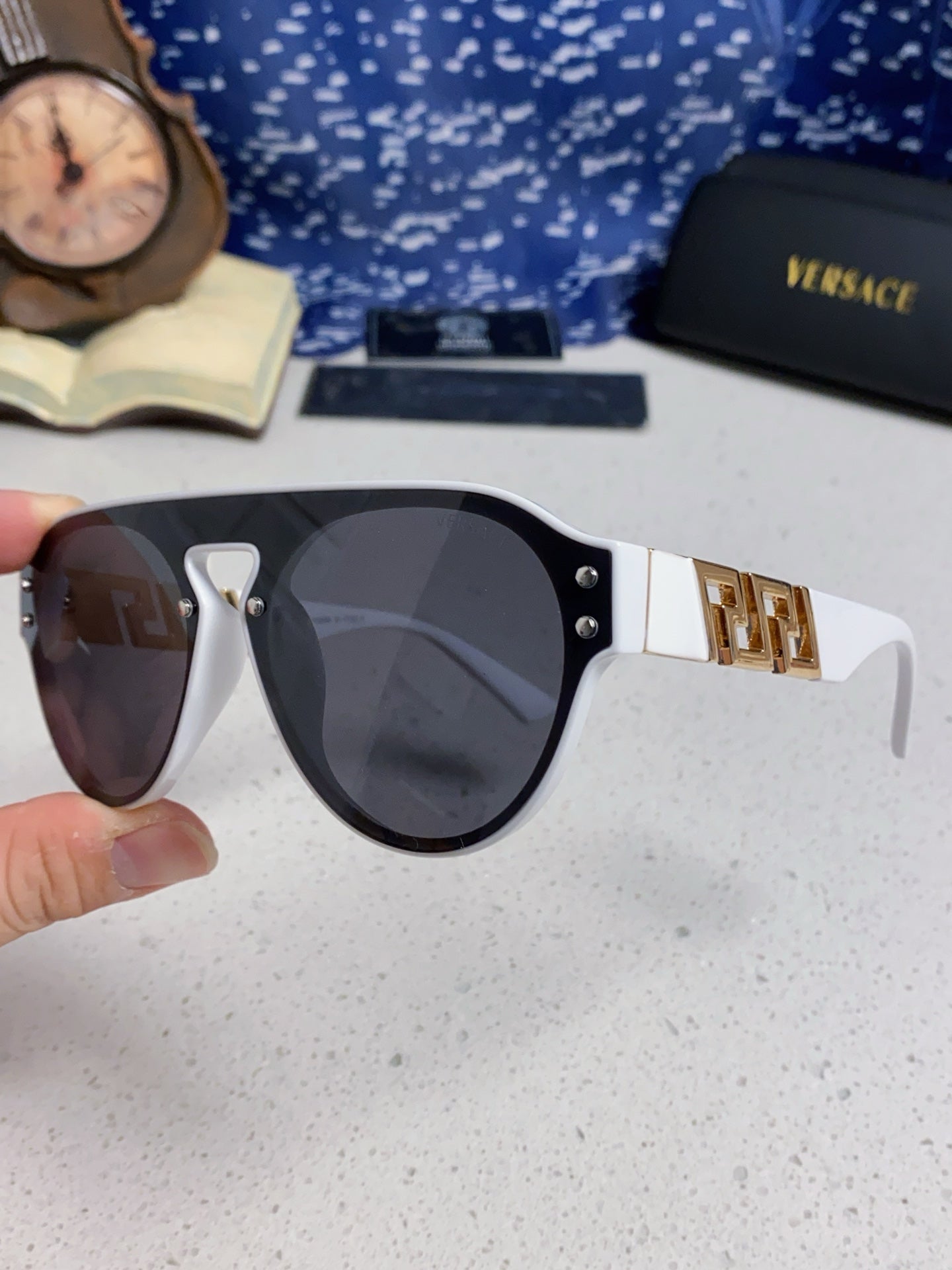 Versace Fashion Silver Lens Sunglasses for Men & Women - 867236 - detail image 6