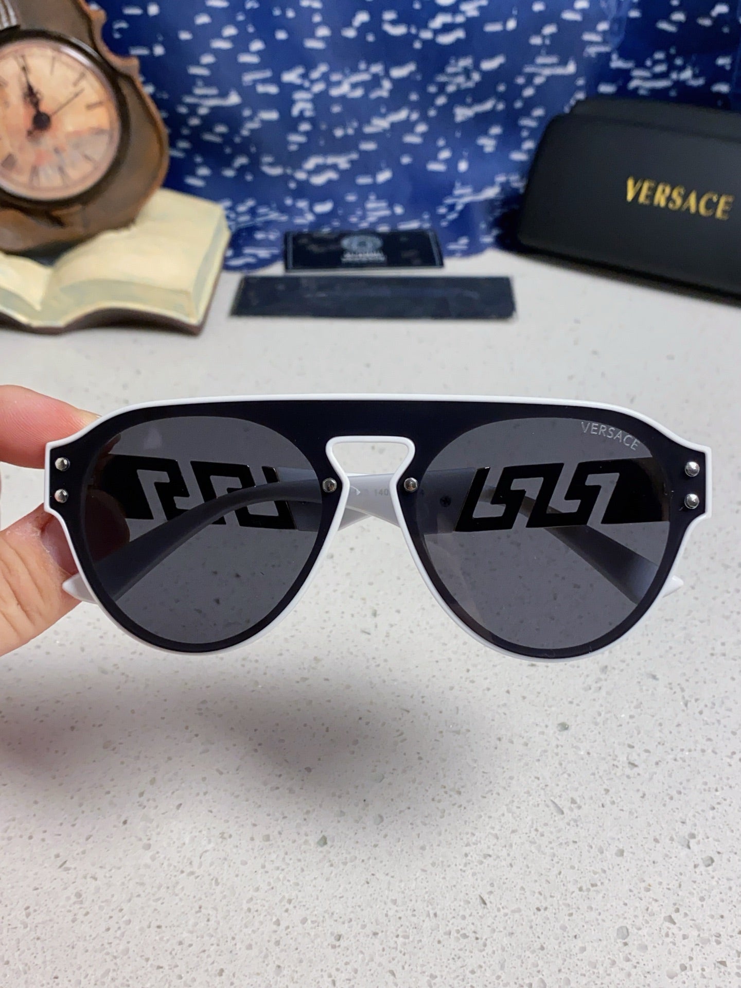 Versace Fashion Silver Lens Sunglasses for Men & Women - 432831 - detail image 4