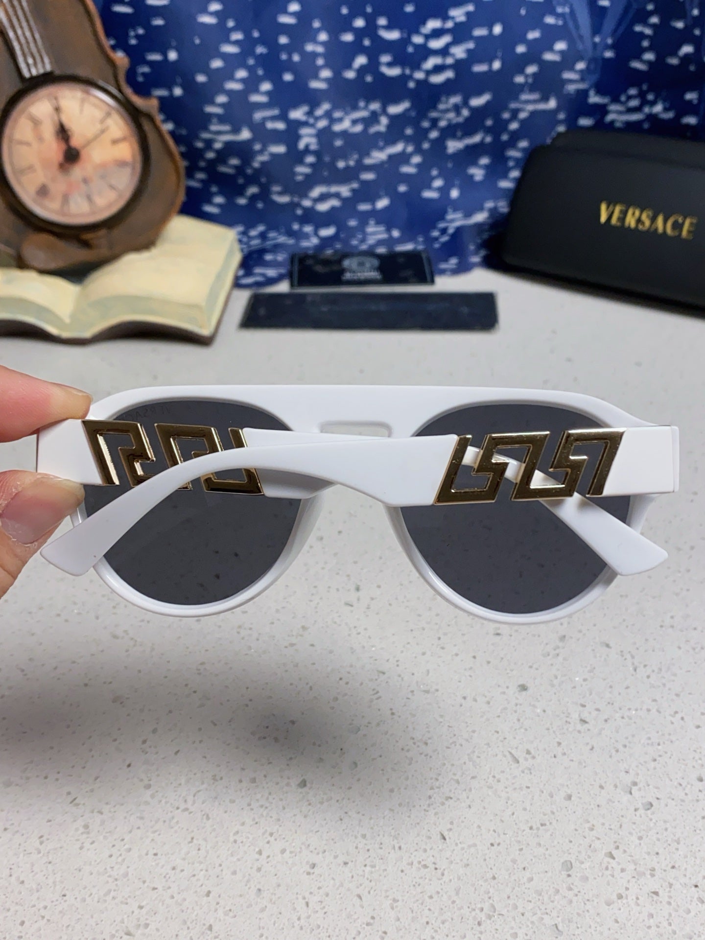 Versace Fashion Silver Lens Sunglasses for Men & Women - 416338 - detail image 5