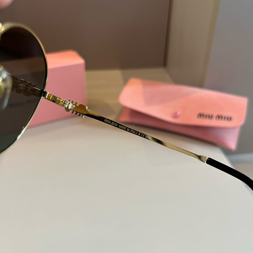 Miu Miu Metal Fashion Brown Lens Sunglasses for Men & Women - 466145 - detail image 8