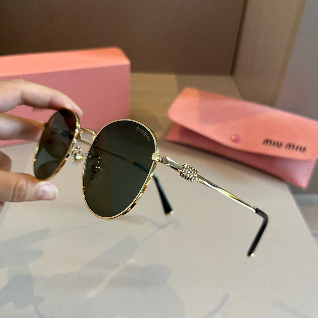 Miu Miu Metal Fashion Brown Lens Sunglasses for Men & Women - 466145 - detail image 4
