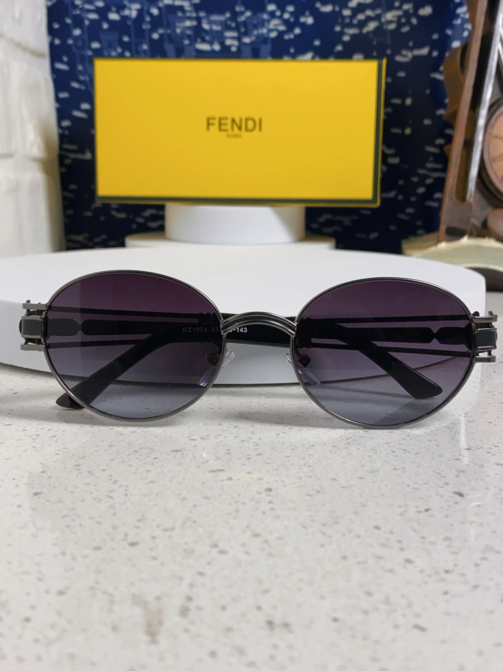 Fendi Metal Oval Silver Lens Sunglasses for Men & Women - 466206 - detail image 8