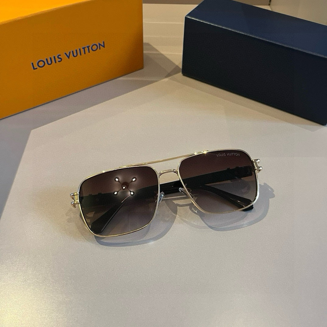 Louis Vuitton Metal Aviator Gold Lens Sunglasses for Men & Women - 381896 - detail image 10