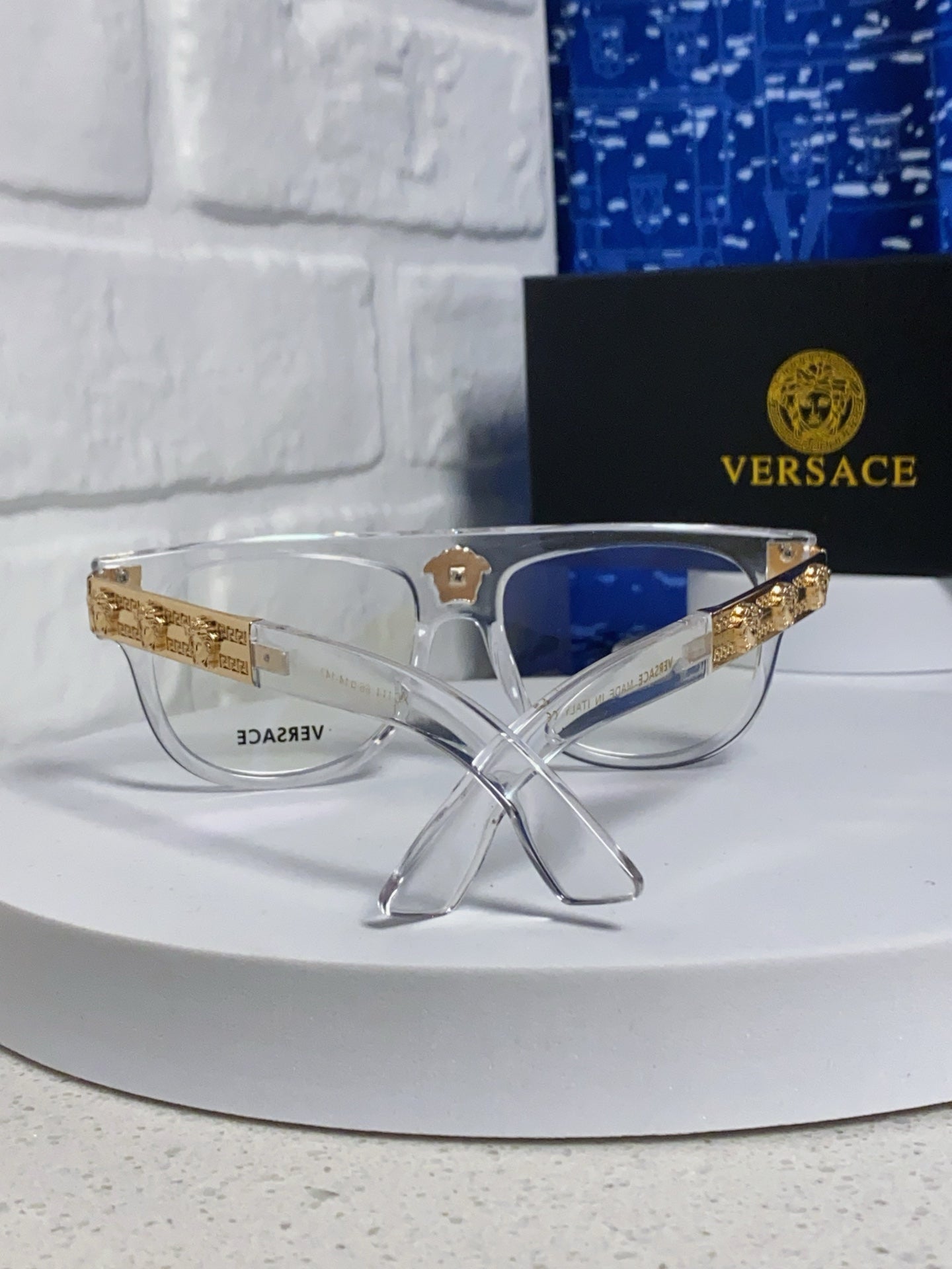 Versace Square Silver Lens Sunglasses for Men & Women - 372529 - detail image 3