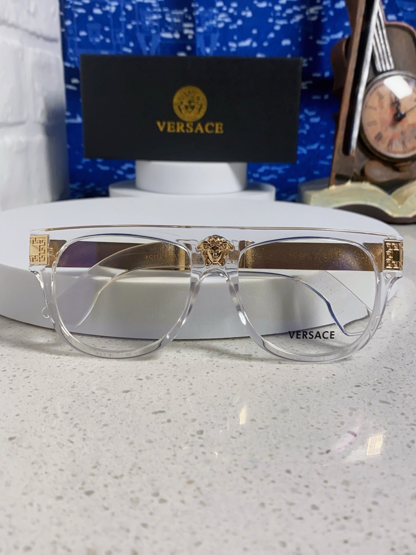 Versace Square Silver Lens Sunglasses for Men & Women - 372529 - detail image 9