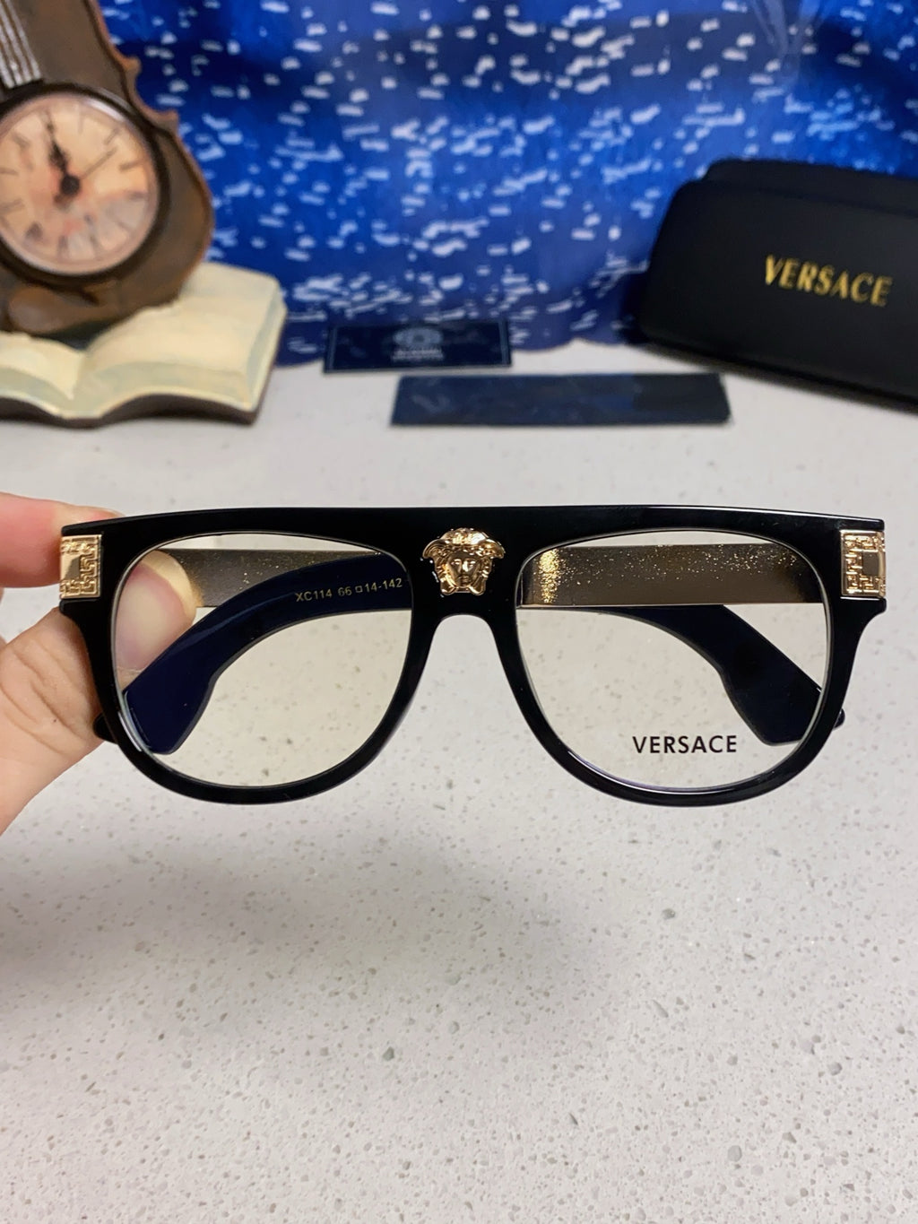 Versace Square Silver Lens Sunglasses for Men & Women - 372531 - detail image 4